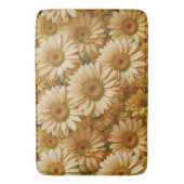 Gele bloemengele zonnebloem gele madeliefjes badmat (Voorkant Verticaal)