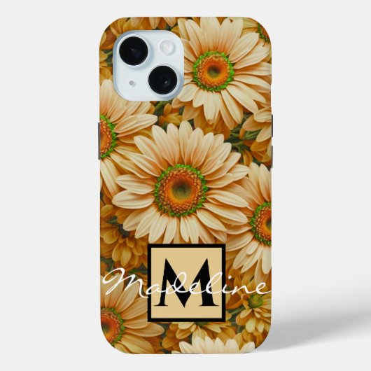Gele bloemengele zonnebloem gele madeliefjes Case-Mate iPhone case (Achterkant)