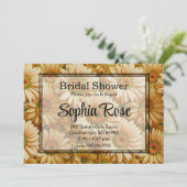 Gele bloemengele zonnebloem gele madeliefjes kaart (Staand voorkant)