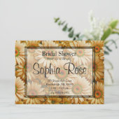 Gele bloemengele zonnebloem gele madeliefjes kaart (Staand voorkant)