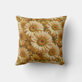 Gele bloemengele zonnebloem gele madeliefjes kussen (Achterkant)