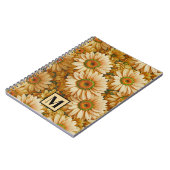 Gele bloemengele zonnebloem gele madeliefjes notitieboek (Linkerzijde)