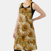 Gele bloemengele zonnebloem gele madeliefjes schort (Insitu)