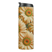 Gele bloemengele zonnebloem gele madeliefjes thermosbeker (Geroteerd rechts)