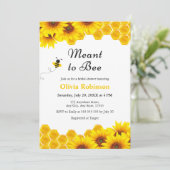 Gele bloemenhoning bedoeld voor bijen Vrijgezellen Kaart (Staand voorkant)