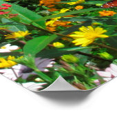 GELE BLOEMENPSALM 118:24 FOTOONTWERP POSTER (Hoek)