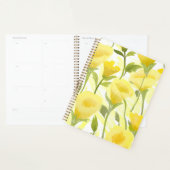 Gele bloemenschildering in waterverf planner (Display)