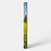 Gele bloementeelt iPhone hoesje (Linkerkant)