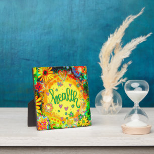  gele bloementelefoon Inspirivity Health Fotoplaat