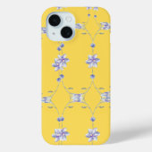 Gele bloementelefoonhoesje Case-Mate iPhone case (Achterkant)