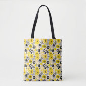 Gele bloemetas tote bag (Voorkant)
