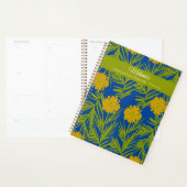 Gele Bloemige Docent School Huisonderwijs Planner (Display)