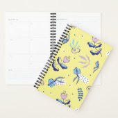 Gele Bloemige Patroon Planner (Display)
