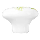 Gele bloemkeramische knop (Zijkant)