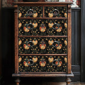 Gele Bloemkevers Zwart Art Deco Craft Tissuepapier