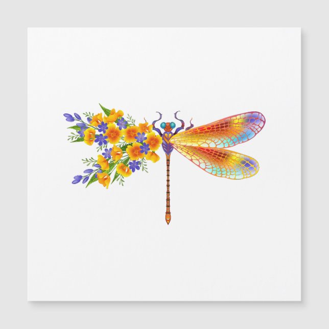 gele bloemlibel (Voorkant)