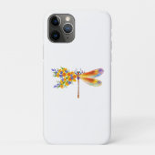 gele bloemlibel Case-Mate iPhone case (Achterkant)