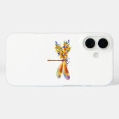 gele bloemlibel Case-Mate iPhone case (Achterkant (horizontaal))