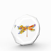 gele bloemlibel fotoblokken (Links)