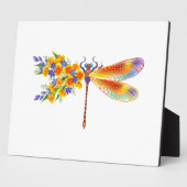 gele bloemlibel fotoplaat (Zijkant)