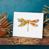 gele bloemlibel fotoplaat (Zijkant)