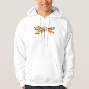 gele bloemlibel hoodie