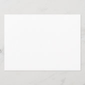 gele bloemlibel menu (Achterkant)