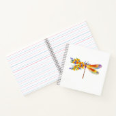 gele bloemlibel notitieboek (Binnen)