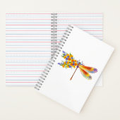 gele bloemlibel notitieboek (Binnen)