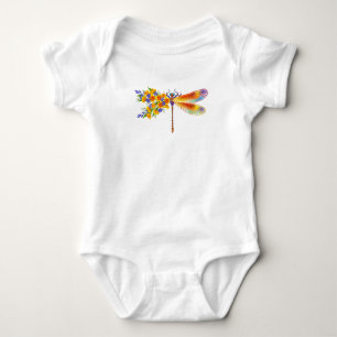 gele bloemlibel romper