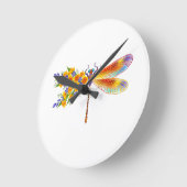 gele bloemlibel ronde klok (Hoek)