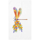 gele bloemlibel tafelkleed (Voorkant)