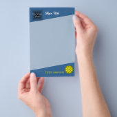 Gele Bloemlint door Kenneth Yoncich Flyer (Hand)