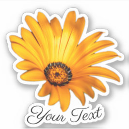 Gele bloempbladen van oranje bloesem in de lente sticker