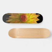 Gele bloemskateboard skateboard (Horizontaal)