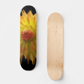 Gele bloemskateboard skateboard (Voorkant)
