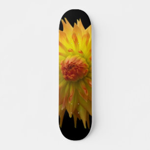 Gele bloemskateboard skateboard