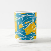 gele bloemtuin koffiemok (Center)