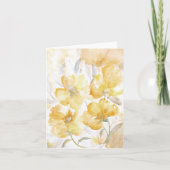 Gele bloesems Blank Kaart (Voorkant)