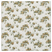 gele bloesems Engels Floral Pattern Stof (Swatch)