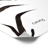 Gele bloeskunst Afdrukken Poster (Hoek)