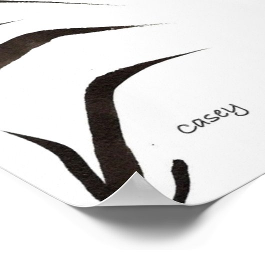 Gele bloeskunst Afdrukken Poster (Hoek)