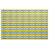 Gele Blue Mountain Fabric Stof (Yard (91,4 cm))