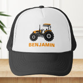 Gele Boerderijen tractor-Kinderen Trucker Pet