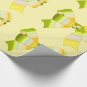 Gele bogen die papier verpakken (Hoek)