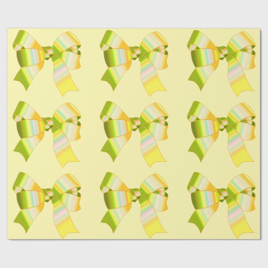 Gele bogen die papier verpakken (Vlak)