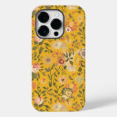 Gele Boho bloemige achtergrond Case-Mate iPhone Case (Achterkant)