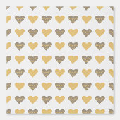 Gele Boho Hearts Kinder Decor Behang (Voorkant)