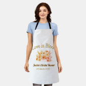 gele boho-liefde in bloei bruidsfeest naam retro schort (Gedragen)