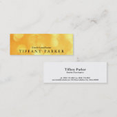 Gele Bokeh Mini Visitekaartje (Voorkant / Achterkant)